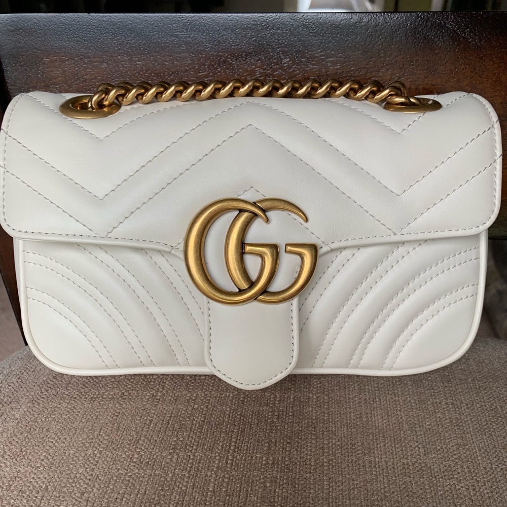 Like New Gucci Marmont Matelassé Mini Bag
